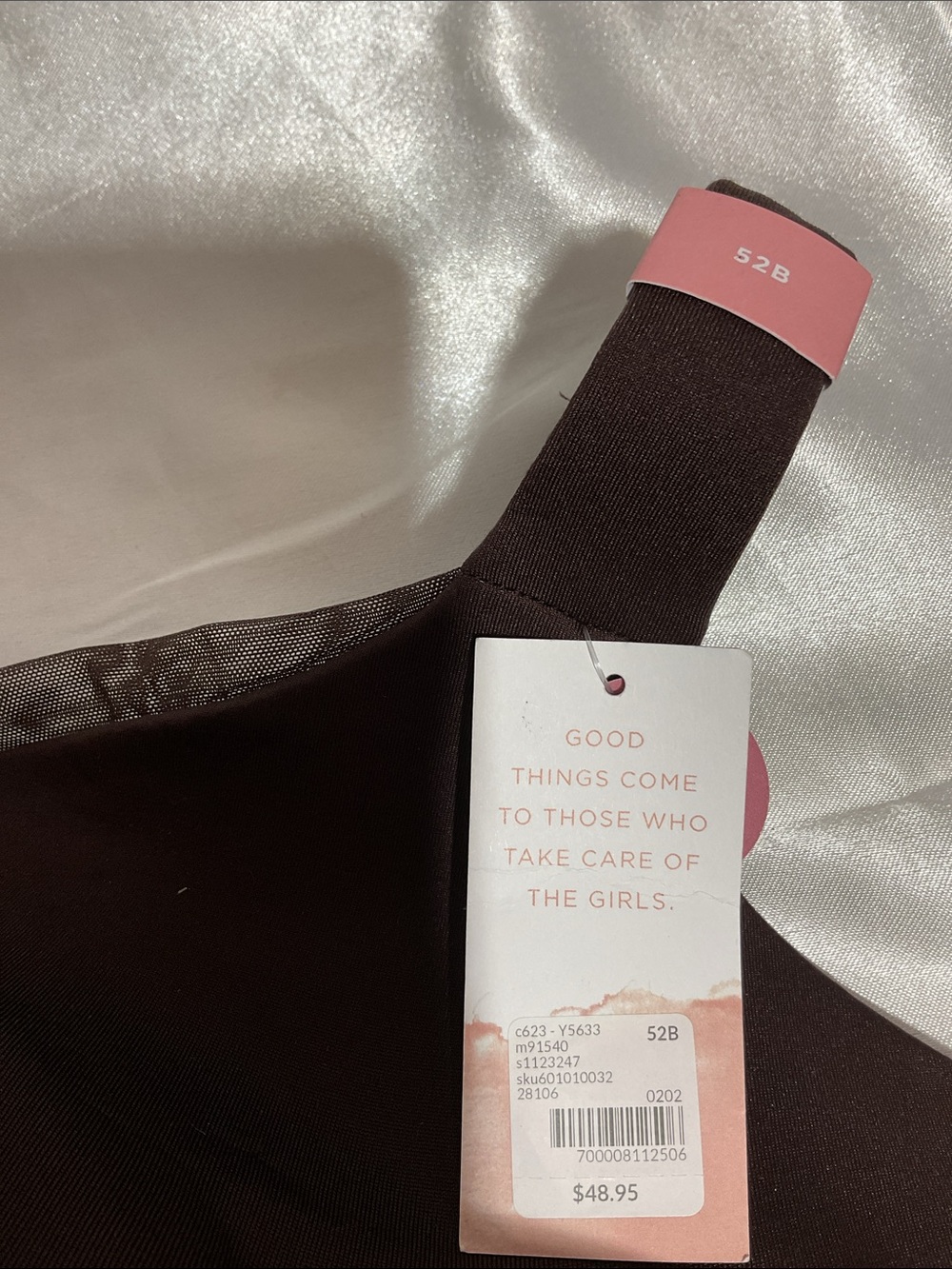 Brown and Black Wireless Comfort Bra - Women Intimates 2pcs - Picture 7 of 7